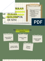 Presentasi Tugas Kelompok Kreatif Estetik Kertas Sobek Hijau Putih