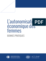 L'Autonomisation Economique Des Femmes