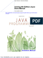 Java Programming 8th Edition Joyce Farrell Solutions Manual