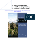 Solution Manual For Revel For Introduction To Python Programming and Data Structures y Daniel Liang