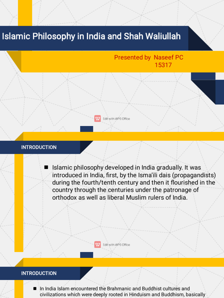 Islamic Philosophy and Shah Waliullah | PDF | Tawhid | God