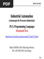 PLC Programming Language - ST1