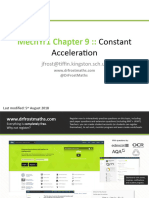 MechYr1 Chp9 ConstantAcceleration