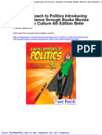 Novel Approach To Politics Introducing Political Science Through Books Movies and Popular Culture 4th Edition Belle Test Bank