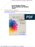 Kaleidoscope of Gender Prisms Patterns and Possibilities 5th Edition Spade Test Bank
