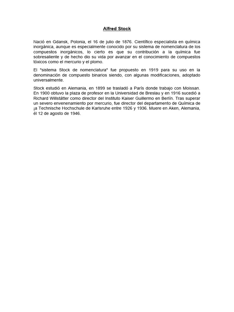 Alfred Stock PDF