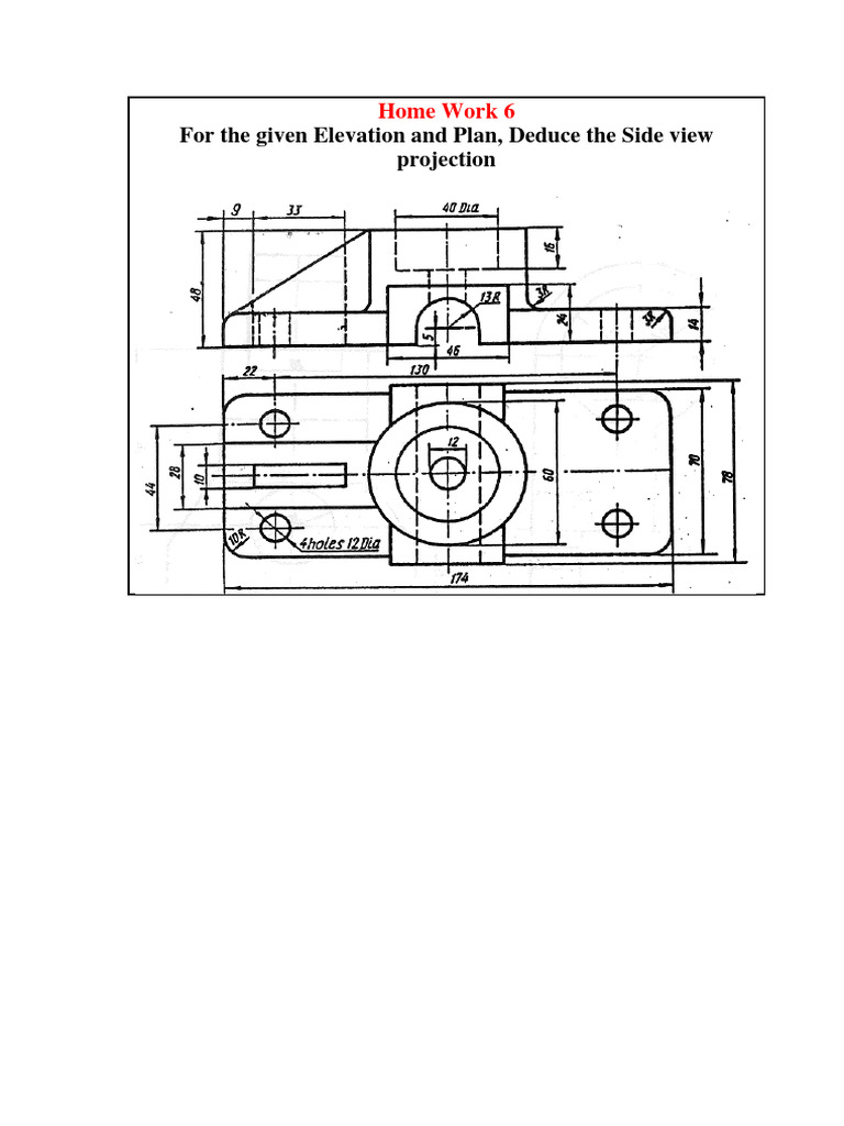 Home work 6 Engineering Drawing | PDF