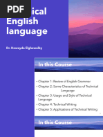 2023-2024 Technical English Language Chapter 4: Technical Writing