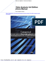 Categorical Data Analysis 3rd Edition Agresti Solutions Manual