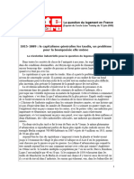 Lutte Ouvriere--La Question Du Logement en France