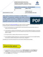 1º Roteiro de Aula Remota - Movimento Geoestacionário - UC 6