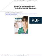 Nursing Assistant A Nursing Process Approach 11th Edition Acello Solutions Manual