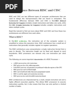 2.3 - Difference Between RISC and CISC