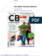 Cb5 5th Edition Babin Solutions Manual