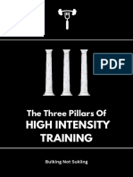 The Three Pillars of High Intensity Training