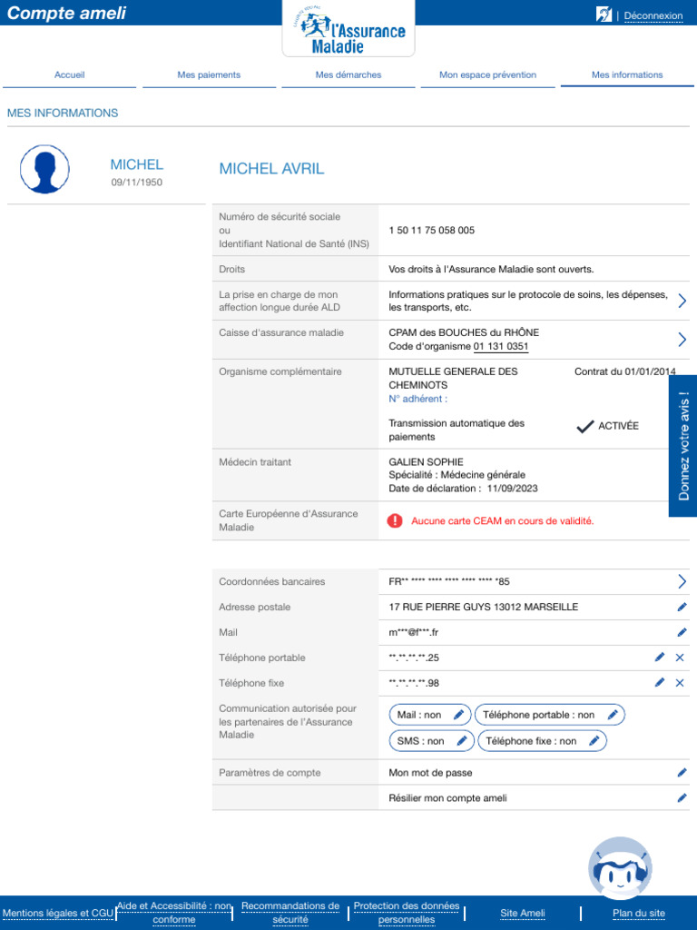 Compte Ameli : Informations et Droits | PDF | Assurance | Médecine générale