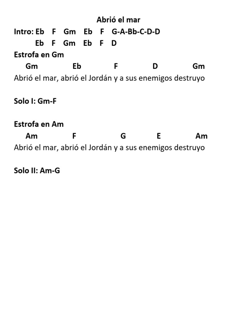 Abrió El Mar | PDF
