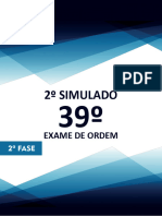 2º Simulado - 2 Fase - XXXIX (OAB de Bolso - Direito Constitucional)