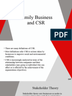 Family Business and CSR