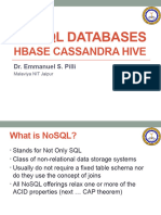 10 NoSQL Databases - HBase Hive Cassandra