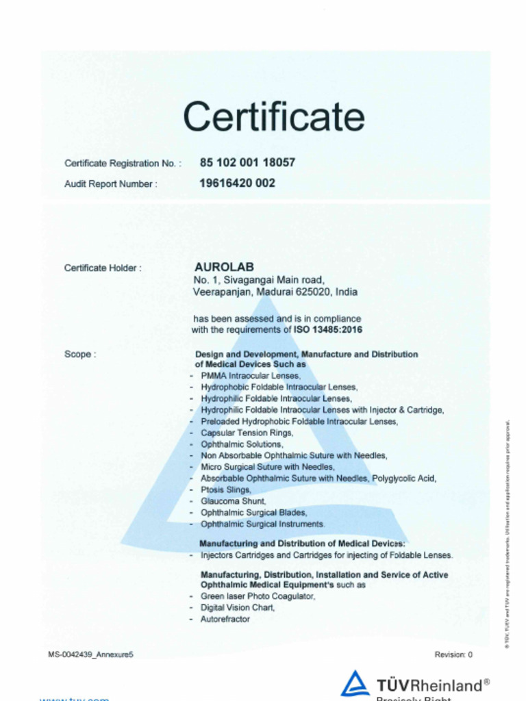 aurolab_certificate | PDF