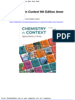 Chemistry in Context 9th Edition Amer Test Bank