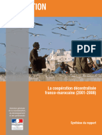 La Coopération Décentralisée Franco-Marocaine (2001-2008) : Synthèse Du Rapport