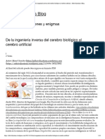 De La Ingeniería Inversa Del Cerebro Biológico Al Cerebro Artificial Oldcivilizations's Blog