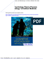 Cognitive Psychology Theory Process and Methodology 1st Edition Mcbride Test Bank