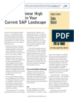 You Can Achieve High Availability in Your Current SAP Landscape with Cooperation and Change Management