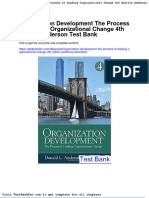 Organization Development The Process of Leading Organizational Change 4th Edition Anderson Test Bank