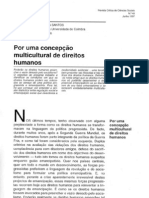 TEXTO - Por Uma Concepção Multicultural de Direitos Humanos - Boaventura de Sousa Santos