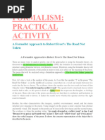 FORMALISM - Practical Activity