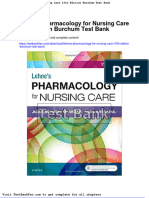 Lehnes Pharmacology For Nursing Care 10th Edition Burchum Test Bank