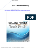 College Physics 11th Edition Serway Test Bank