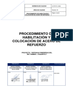 Cii-Pr-Pc1-0006-Procedimiento de Habilitación y Colocación de Acero de Refuerzo