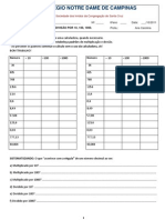 Padrões de Multiplicação e Divisão Por 10, 100, 1000