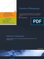 Function of Management