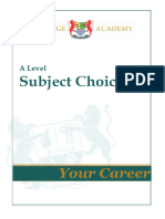 Subject Choices: Your Career