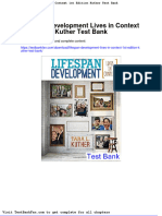 Lifespan Development Lives in Context 1st Edition Kuther Test Bank