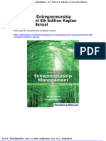 Patterns of Entrepreneurship Management 4th Edition Kaplan Solutions Manual