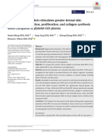 Fluid Platelet Rich Fibrin Stimulates Greater Dermal Skin Fibroblast Cell Migration, Proliferation, and Collagen Synthesis When Compared To Platelet Rich Plasma