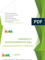 PRESENTACION EMPRESA LIMPIEZA Y MANTENIMIENTO E&O... Presentc.