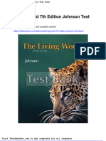 Living World 7th Edition Johnson Test Bank