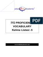 Itu Proficiency Kelime Listesi 5