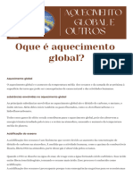 Aquecimento Global Quimica