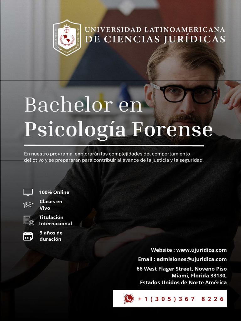 Bachelor En Psicologia Forense 2024 2026 Descargar Gratis Pdf