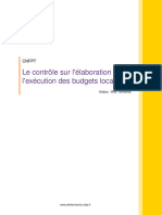 Finances Locales - Controle - Elaboration - Et - Execution - Budgets - Locaux