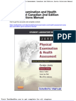 Physical Examination and Health Assessment Canadian 2nd Edition Jarvis Solutions Manual