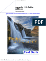 Physical Geography 11th Edition Petersen Test Bank